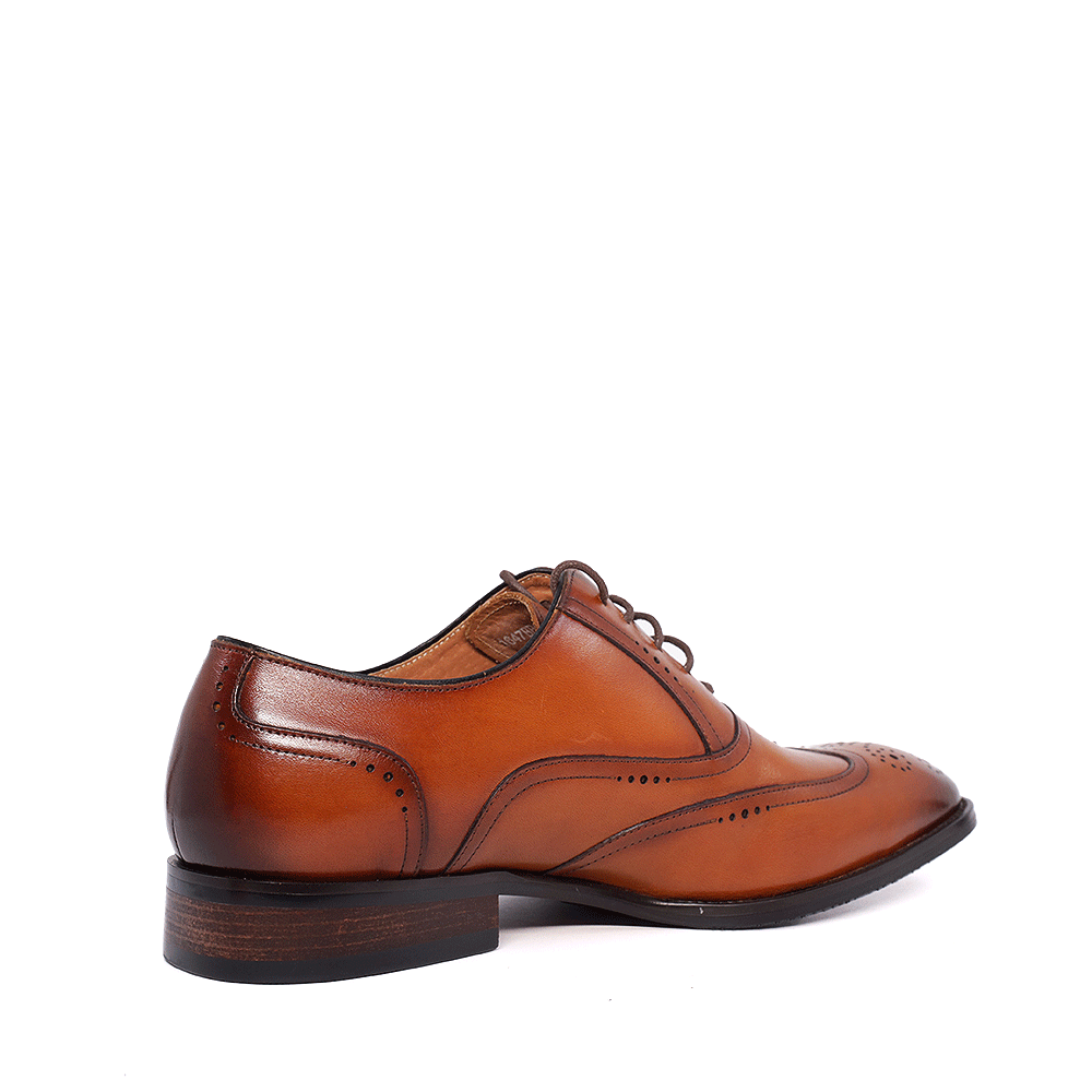 Men's oxford shoes Enzo Bertini Premium Collection cognac genuine leather 1647BP2277CO