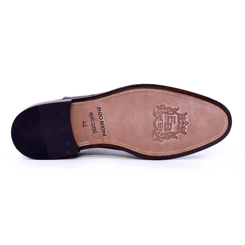 Pantofi oxford bărbați Enzo Bertini maro din piele naturală 3689bp2381m