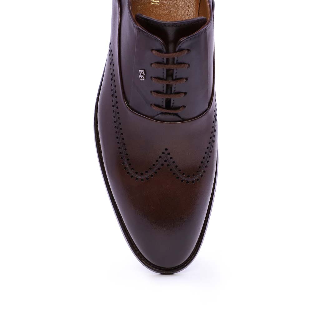 Pantofi oxford bărbați Enzo Bertini maro din piele naturală 3689bp2381m