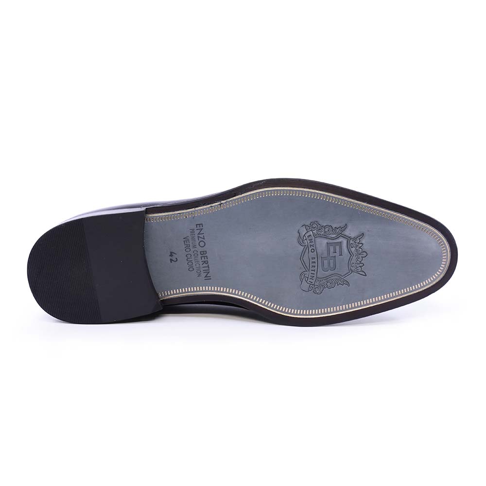 Pantofi oxford bărbați Enzo Bertini Premium Collection negri din piele naturală 3389BP2360N