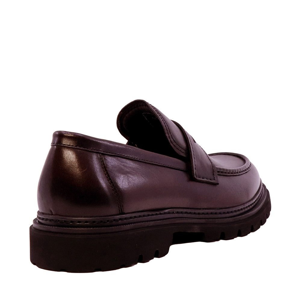 Pantofi tip loafers bărbați Enzo Bertini maro din piele 1782BP5731M