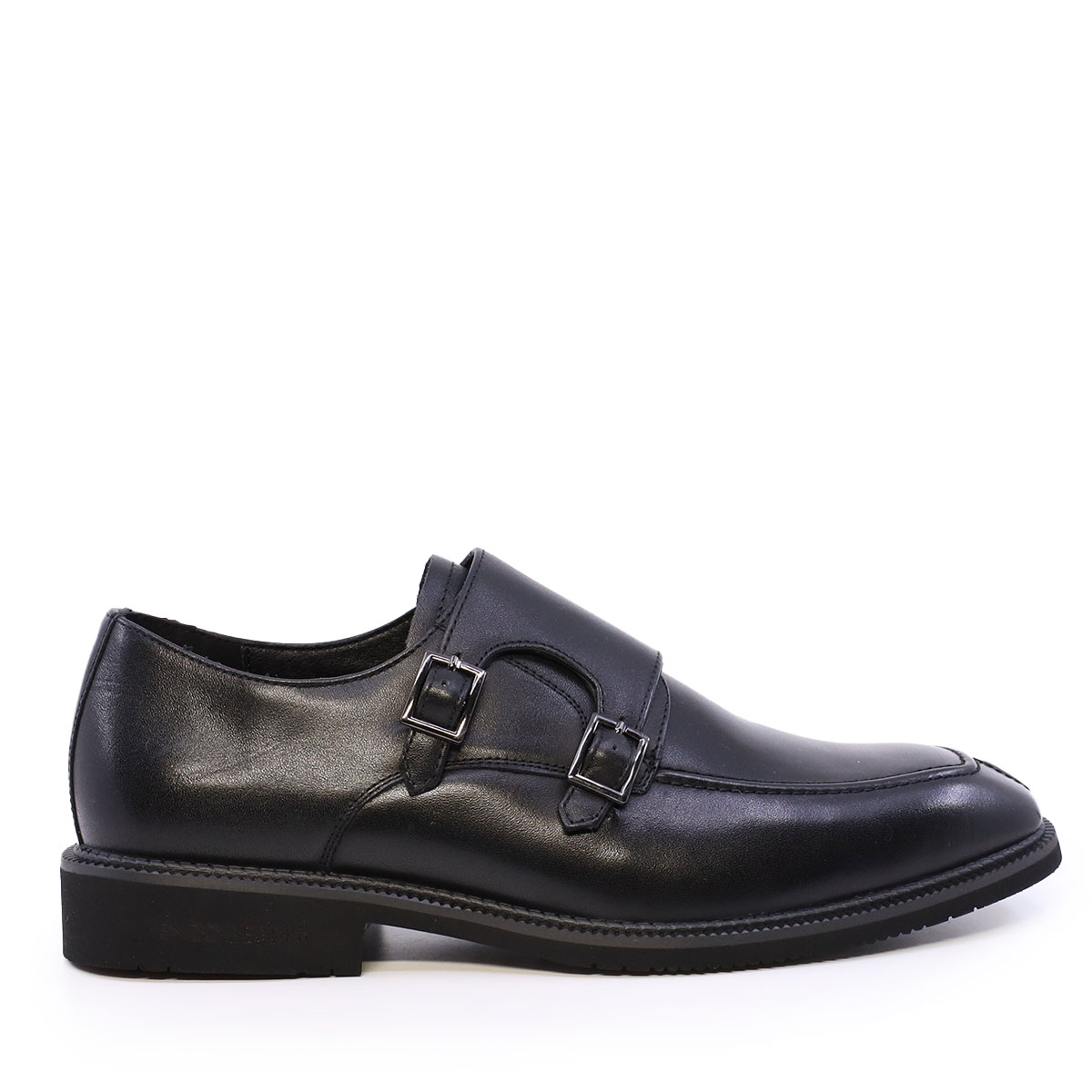 Pantofi tip Monk bărbați Enzo Bertini negri din piele naturală 3660bp740n