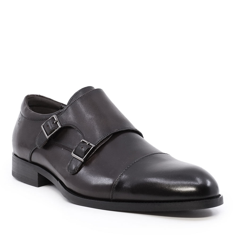 Pantofi tip Monk bărbați  Enzo Bertini Premium Collection negri din piele naturală 1090BP1653N - 1 | YEO