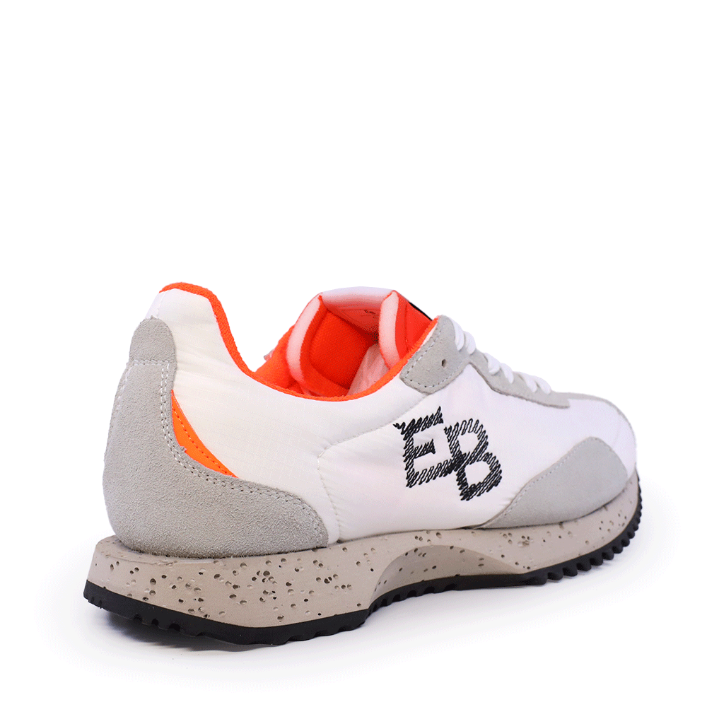 Sneakers bărbați Enzo Bertini albi din piele întoarsă și textil 2929BP017A