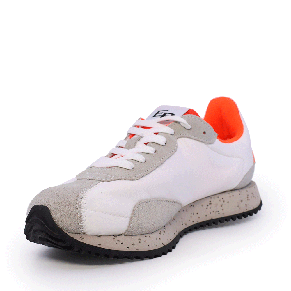 Sneakers bărbați Enzo Bertini albi din piele întoarsă și textil 2929BP017A