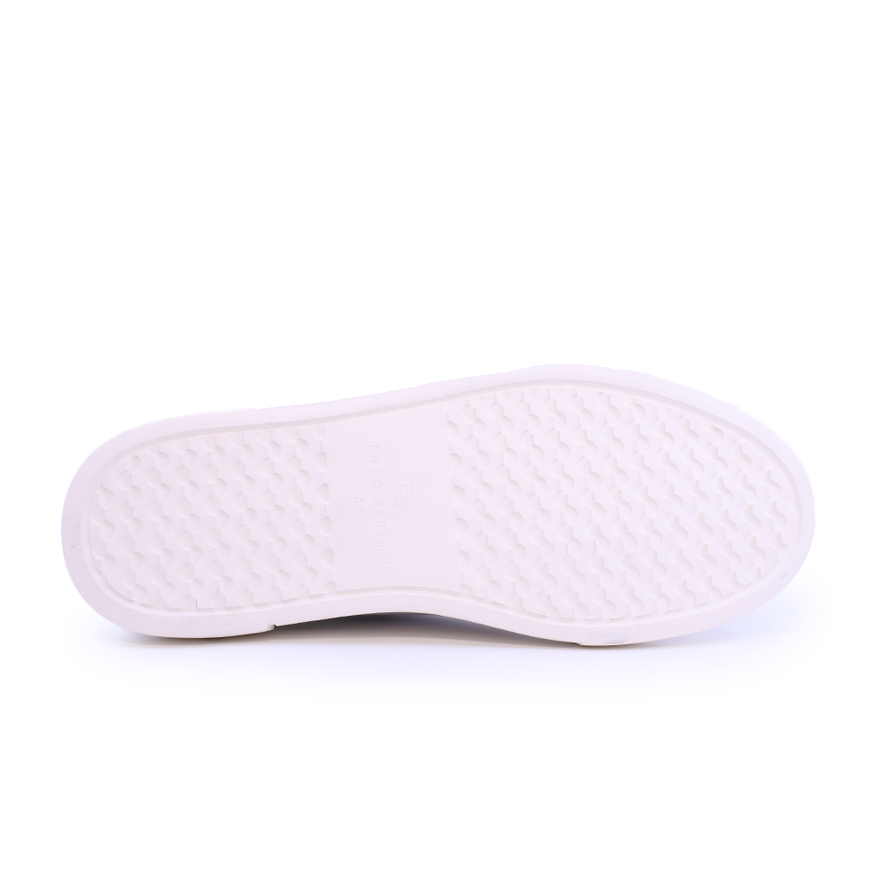 Sneakers bărbați Enzo Bertini albi din piele naturală 1098BP1852A