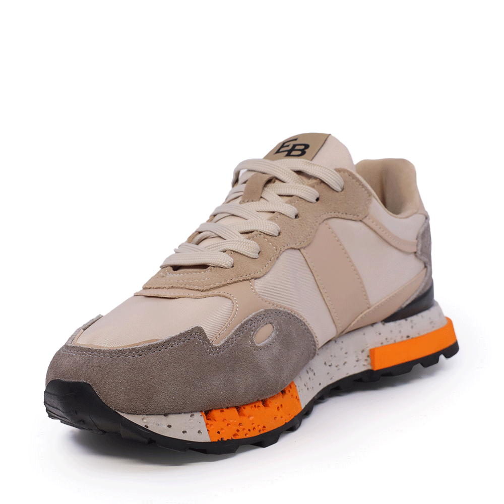 Sneakers bărbați Enzo Bertini bej din piele întoarsă și textil 2929BP015VBE