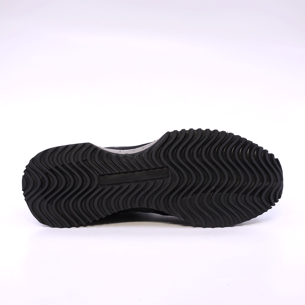 Sneakers bărbați Enzo Bertini negri din piele întoarsă și textil 2929BP017N
