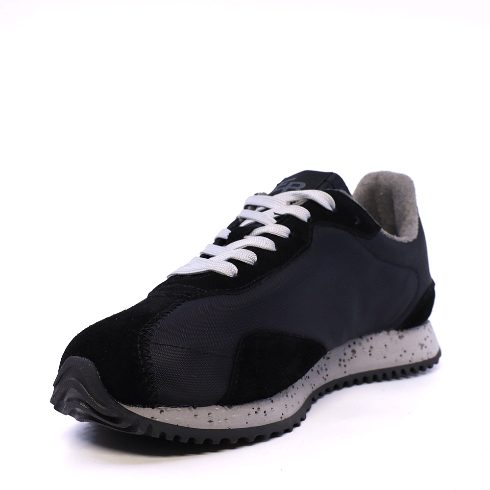 Sneakers bărbați Enzo Bertini negri din piele întoarsă și textil 2929BP017N