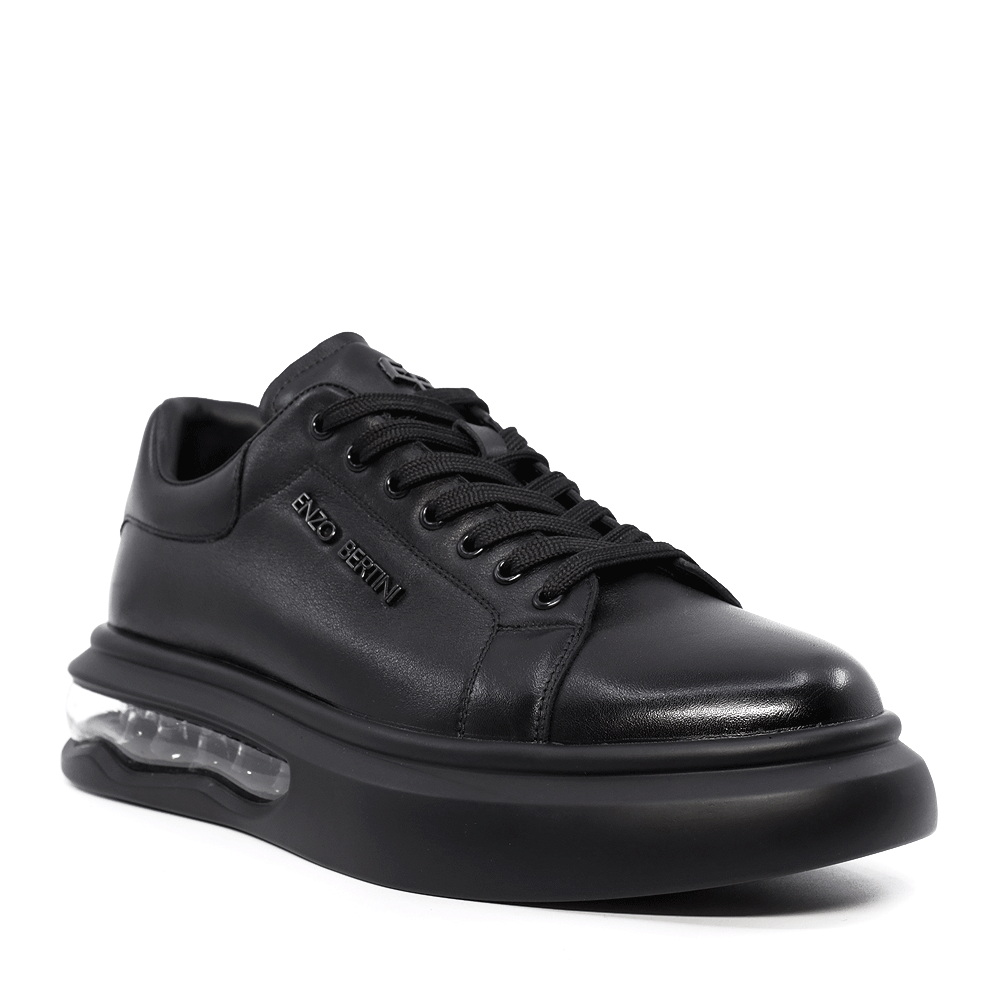 Sneakers bărbați Enzo Bertini negri din piele naturală 3660bp412n - 1 | YEO