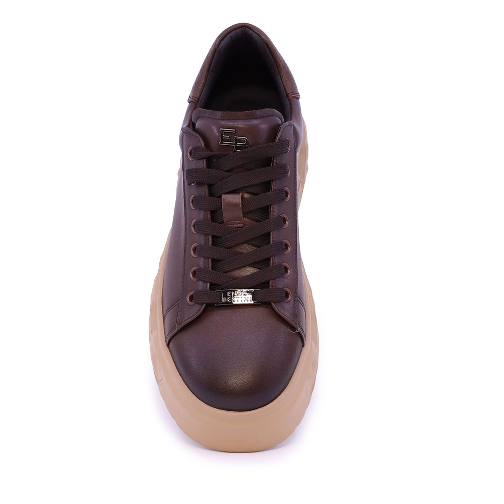 Sneakers bărbați  Enzo Bertini Premium Collection maro din piele 1642BP232012M