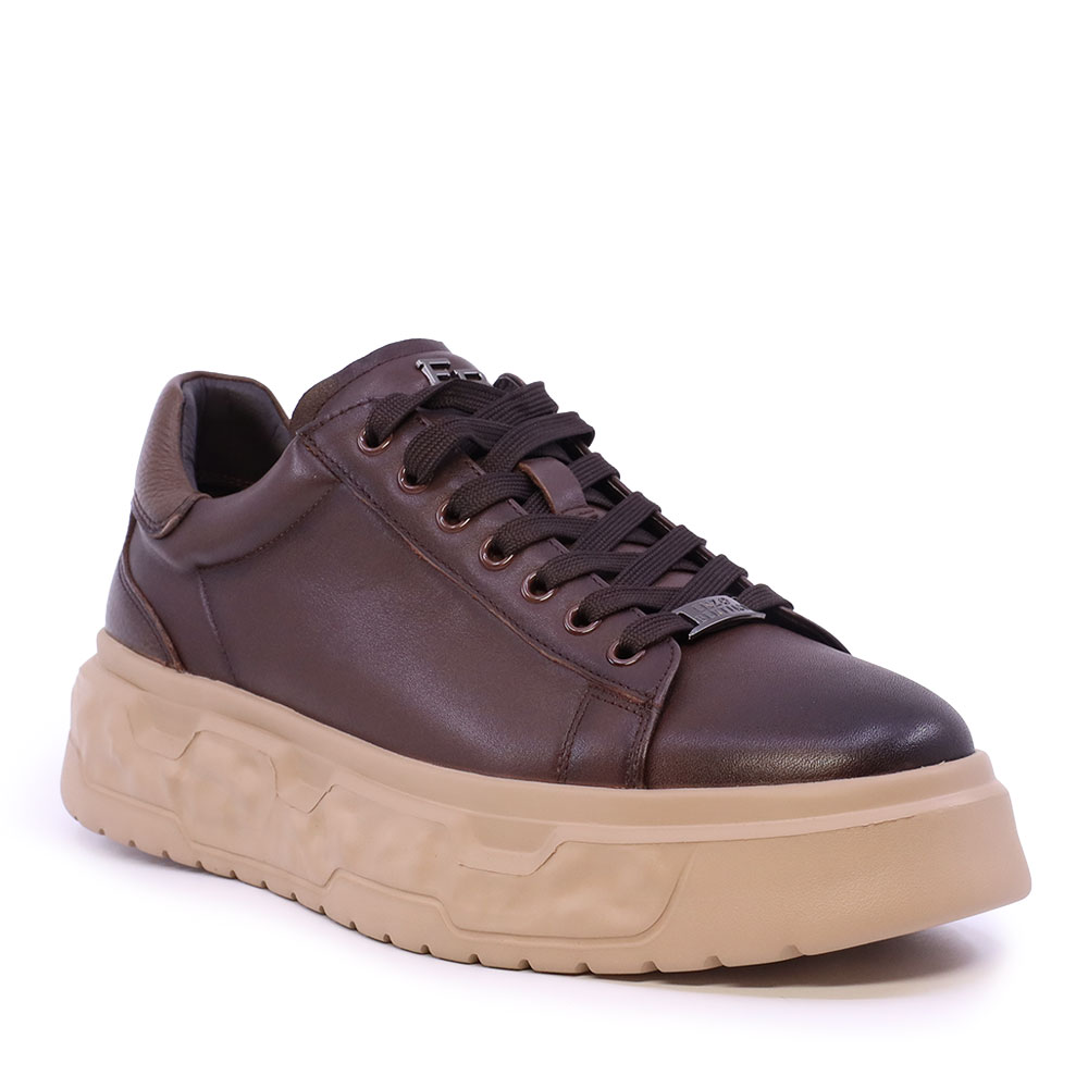 Sneakers bărbați  Enzo Bertini Premium Collection maro din piele 1642BP232012M — imaginea 2