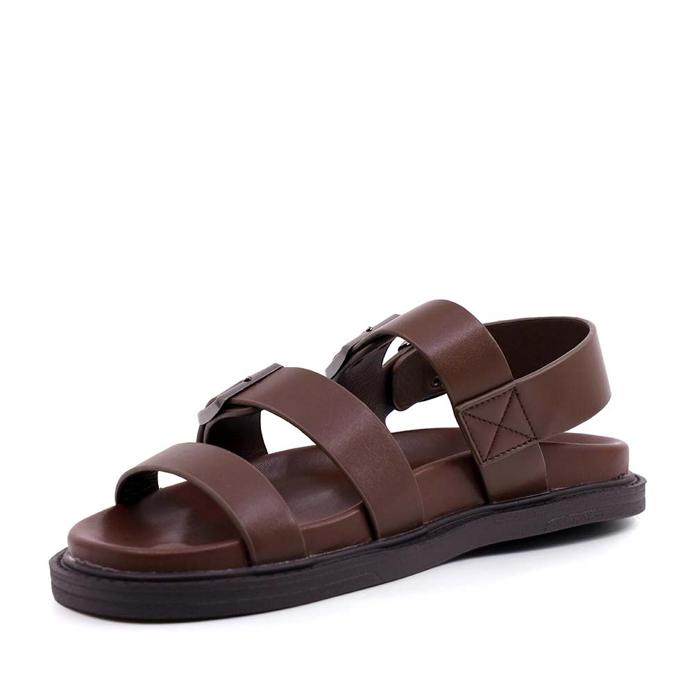 Enzo Bertini men's brown leather sandals 2449BS33504M