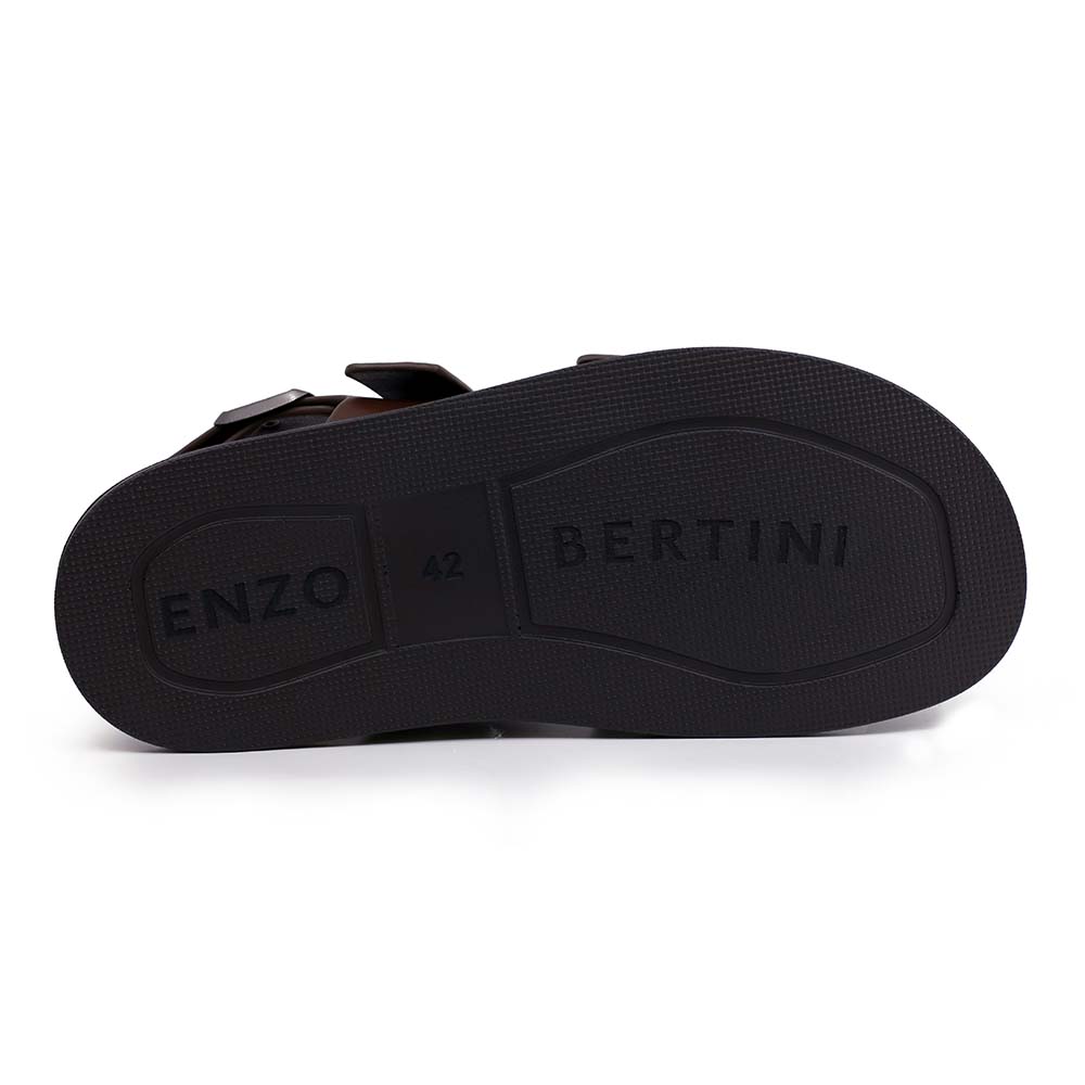 Enzo Bertini men's brown leather sandals 2449BS33504M