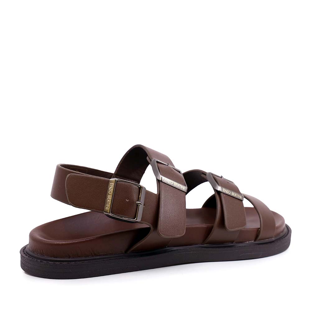 Enzo Bertini men's brown leather sandals 2449BS33504M