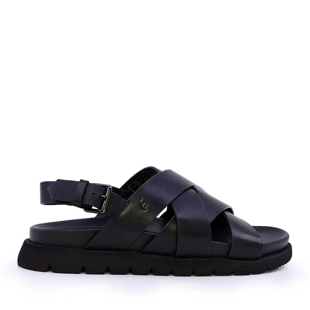 Sandale barbati Enzo Bertini negre din piele naturala 1789BS6036N