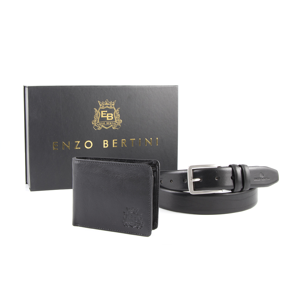 Set cadou barbati Enzo Bertini negru 336bcadoueb01n