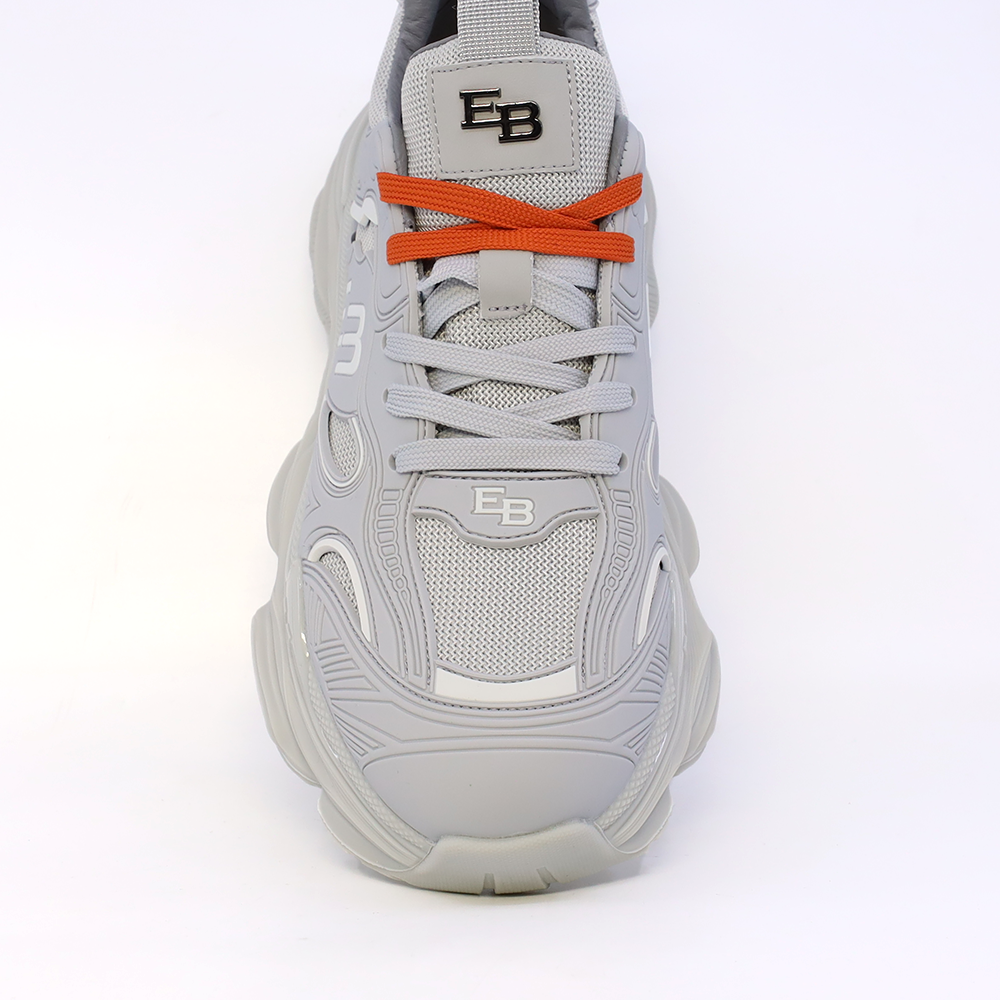 Enzo Bertini Sneaker bărbați Enzo Bertini gri deschis din piele și