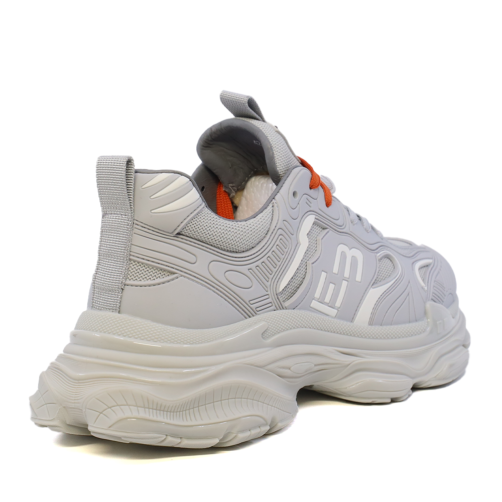 Sneaker bărbați Enzo Bertini gri deschis din piele și textil 3661BP595GH - imagine 2