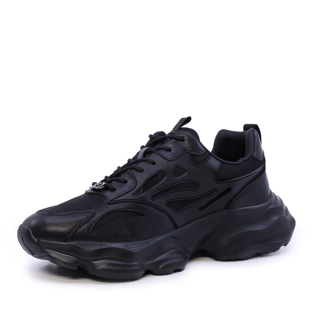 Sneaker bărbați Enzo Bertini negri din piele și textil 3662BP861N