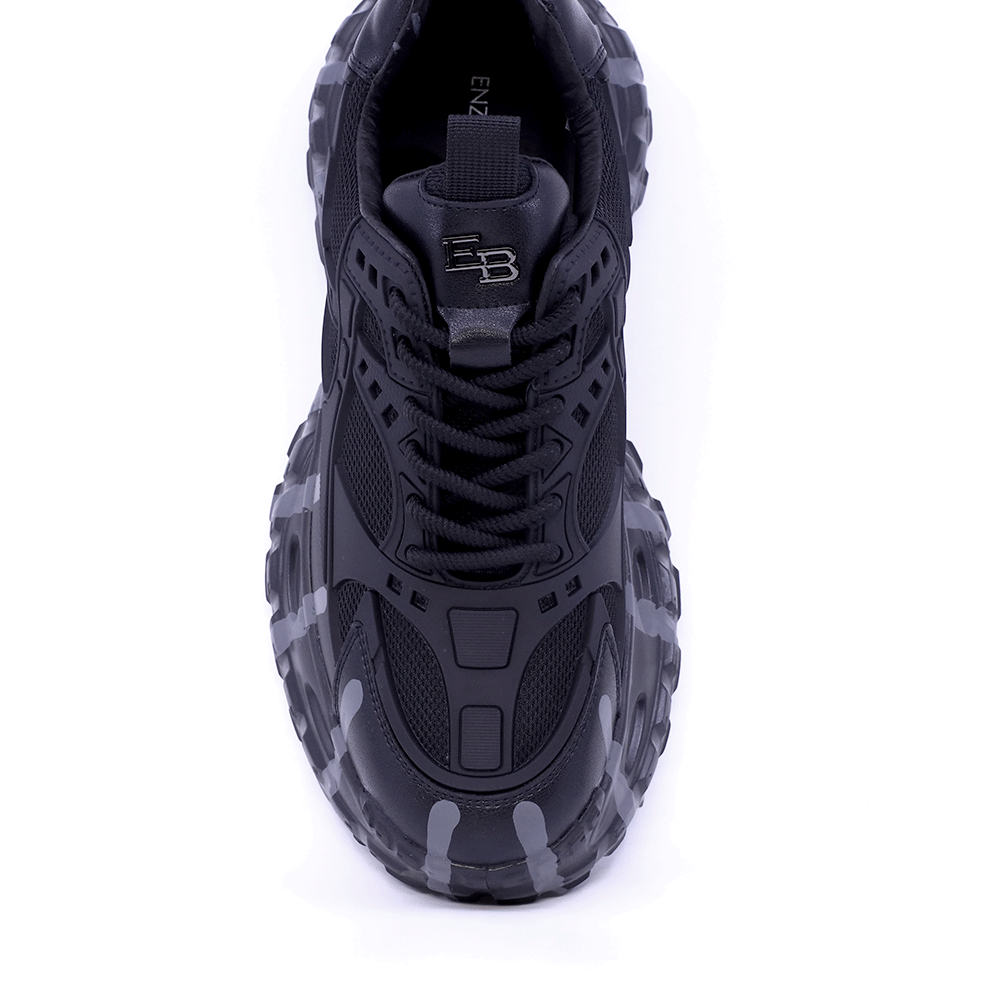 Sneaker chunky bărbați Enzo Bertini negri 3662BP845N