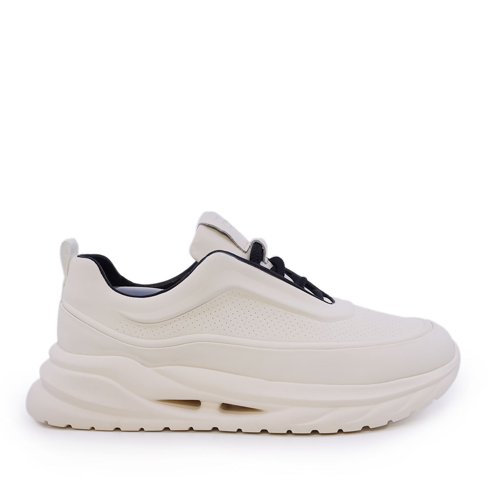 Adidasi usori barbati Enzo Bertini albi din piele 3661BP843A