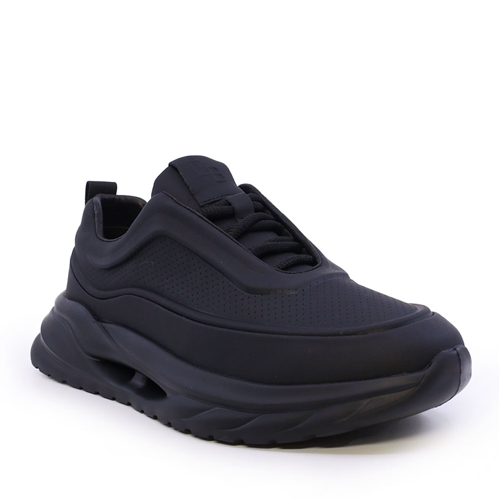 Sneakers ușori bărbați Enzo Bertini negri din piele 3661BP843N - imagine 2