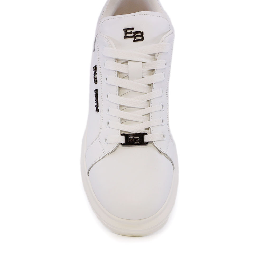 Sneakers bărbați Enzo Bertini albi din piele naturală cu logo 3869BP665A