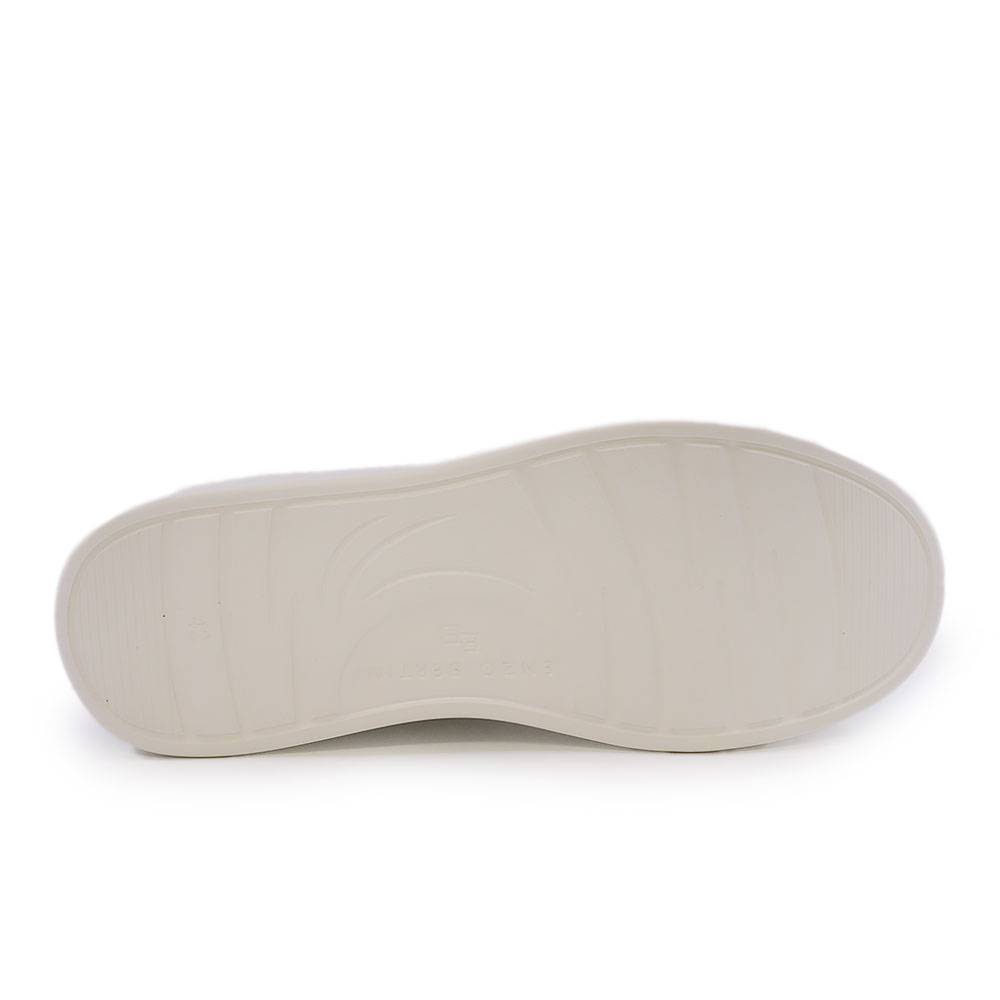 Sneakers bărbați Enzo Bertini albi din piele naturală cu logo 3869BP665A