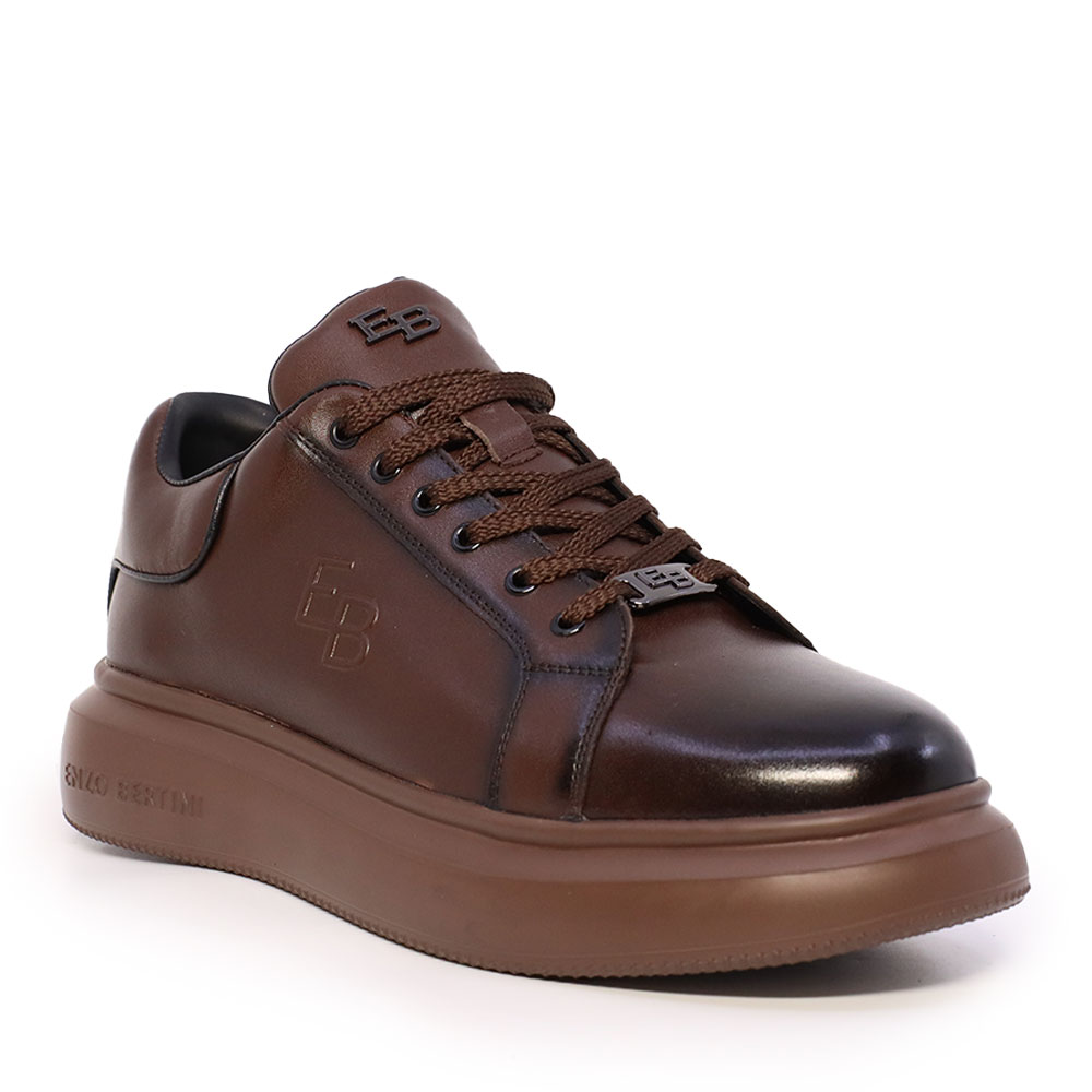 Sneakers bărbați Enzo Bertini maro din piele naturală  3660BP553M - 1 | YEO