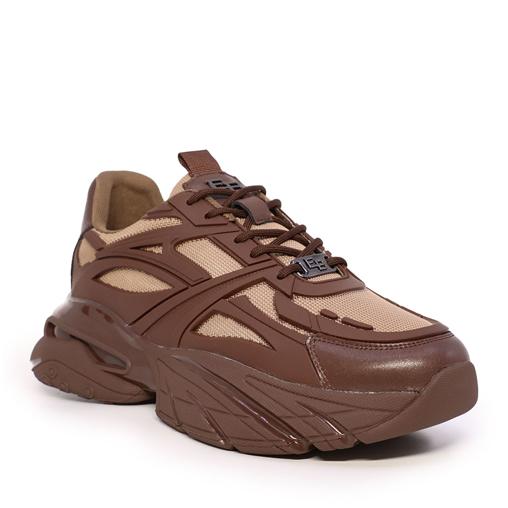 Sneakers bărbați Enzo Bertini maro din piele și material textil 3660BP431M - 1 | YEO