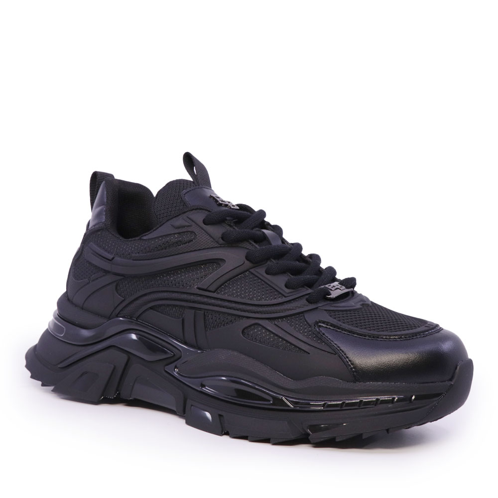 Sneakers bărbați Enzo Bertini negri din piele și material textil 3660BP237N - 1 | YEO