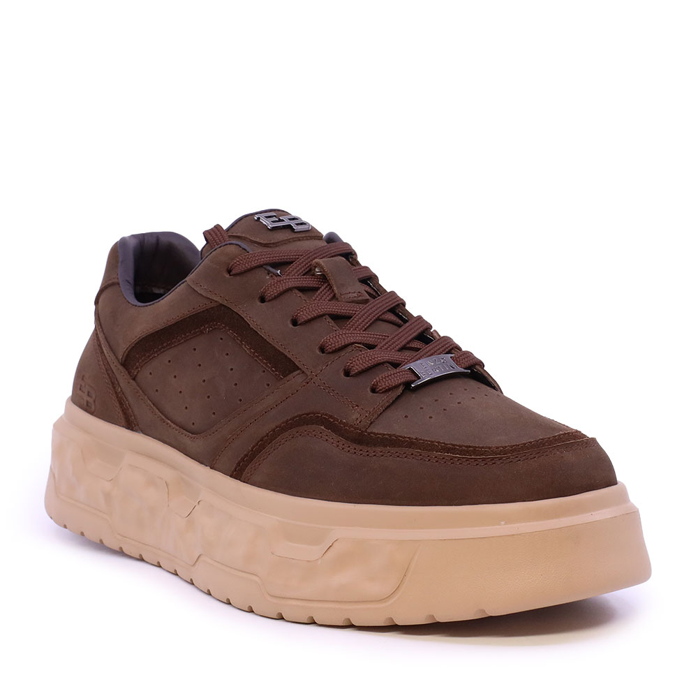 Sneakers bărbați  Enzo Bertini Premium Collection maro din piele 1642BP232026VM — imaginea 2