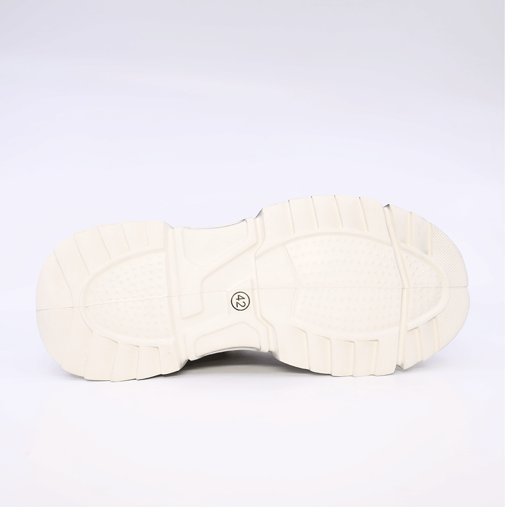 Sneakers înalt bărbați Enzo Bertini albi din piele cu aspect vintage 3869BP186A
