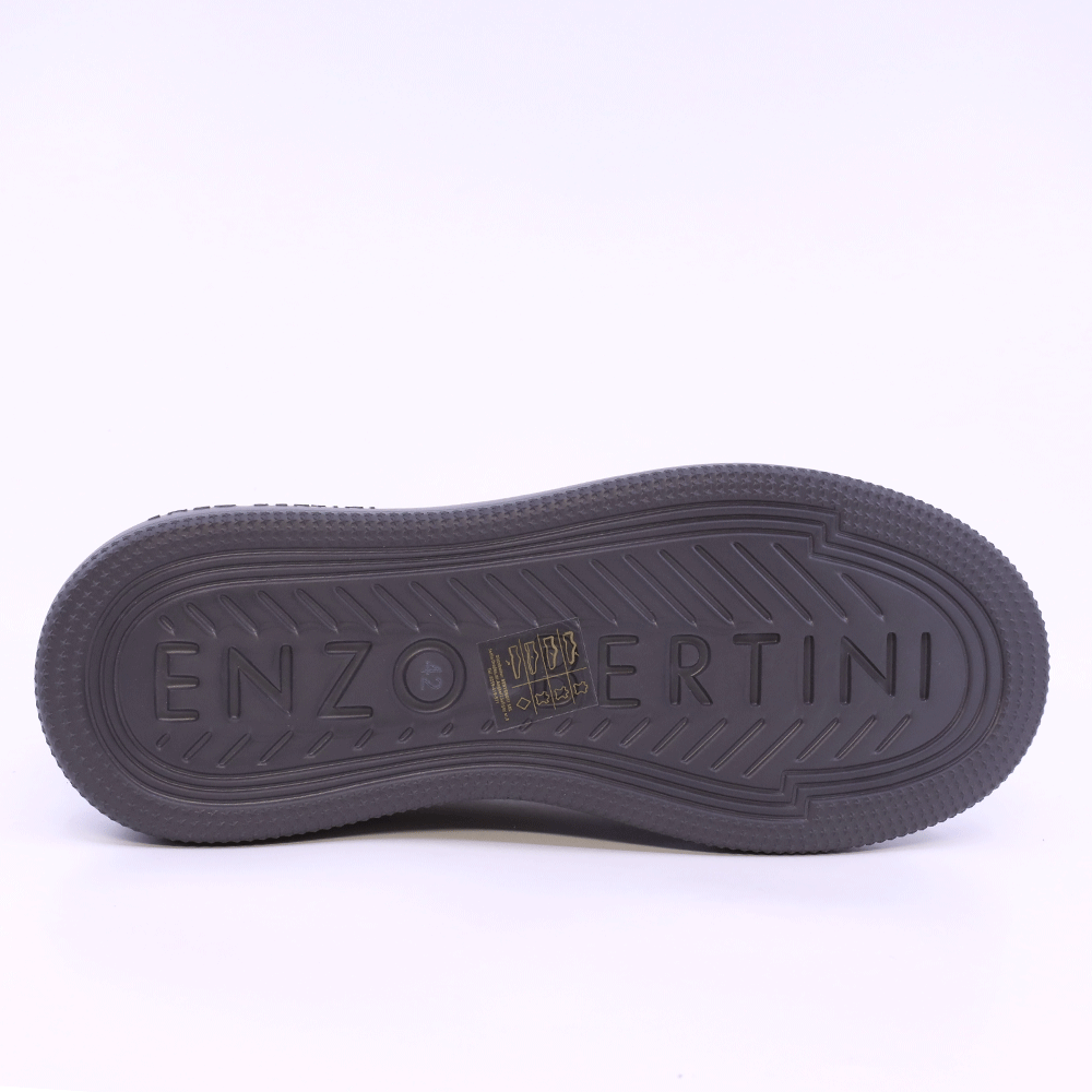 Sneakers ușori bărbați Enzo Bertini alb cu gri din piele 3662BP554A