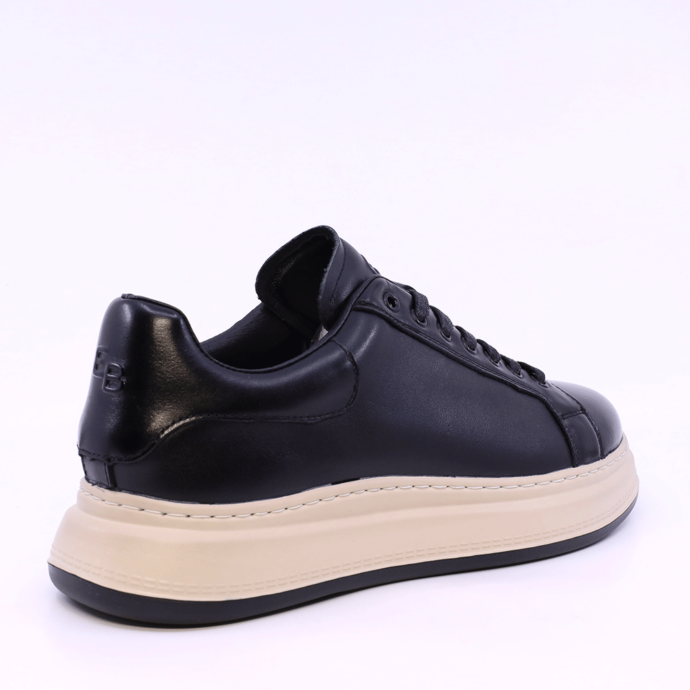 Sneakers ușori bărbați  Enzo Bertini negri din piele 3662BP121N