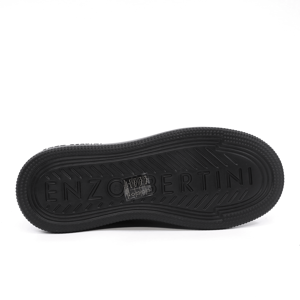 Sneakers ușori bărbați Enzo Bertini negri din piele 3662BP554N