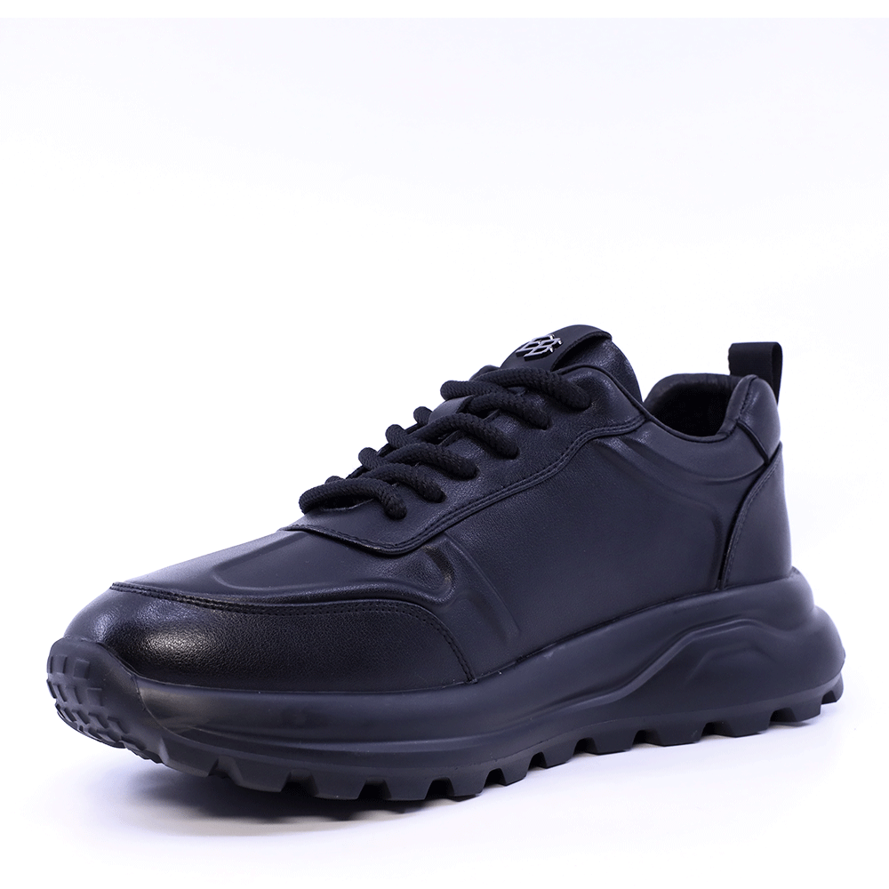 Sneakers ușori bărbați Enzo Bertini negri din piele 3662BP806N