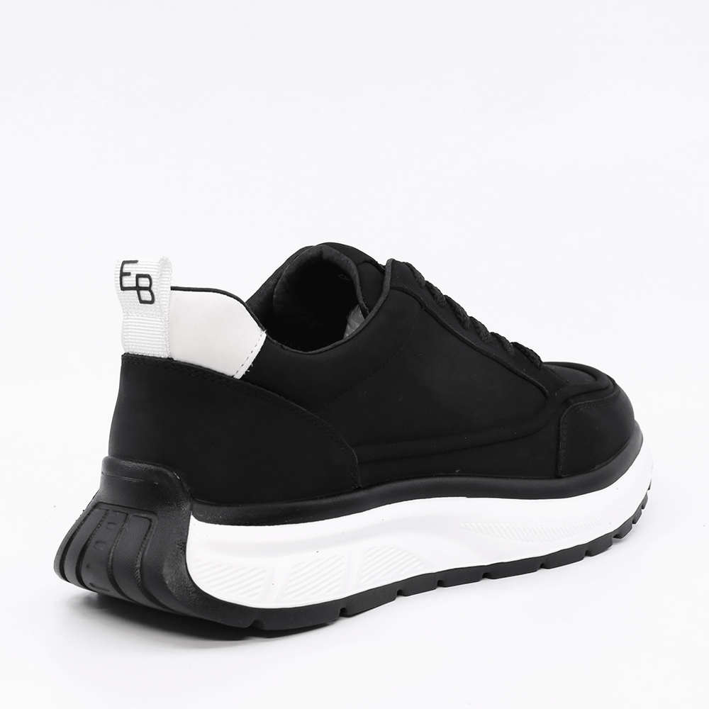 Sneakers ușori bărbați Enzo Bertini negri din piele 3662BP920N