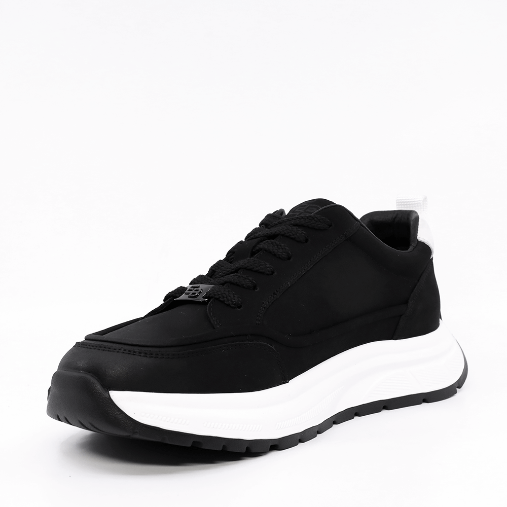 Sneakers ușori bărbați Enzo Bertini negri din piele 3662BP920N