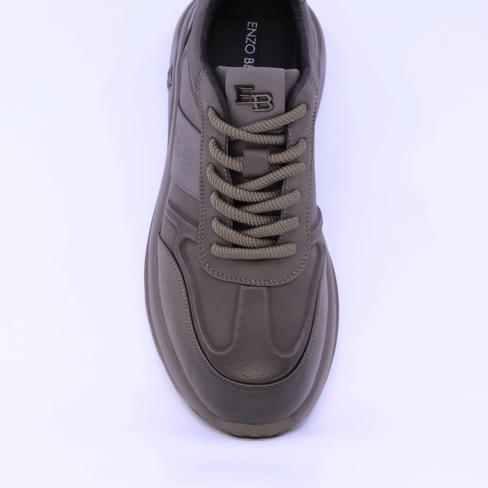 Sneakers ușori bărbați Enzo Bertini taupe din piele 3662BP806TA