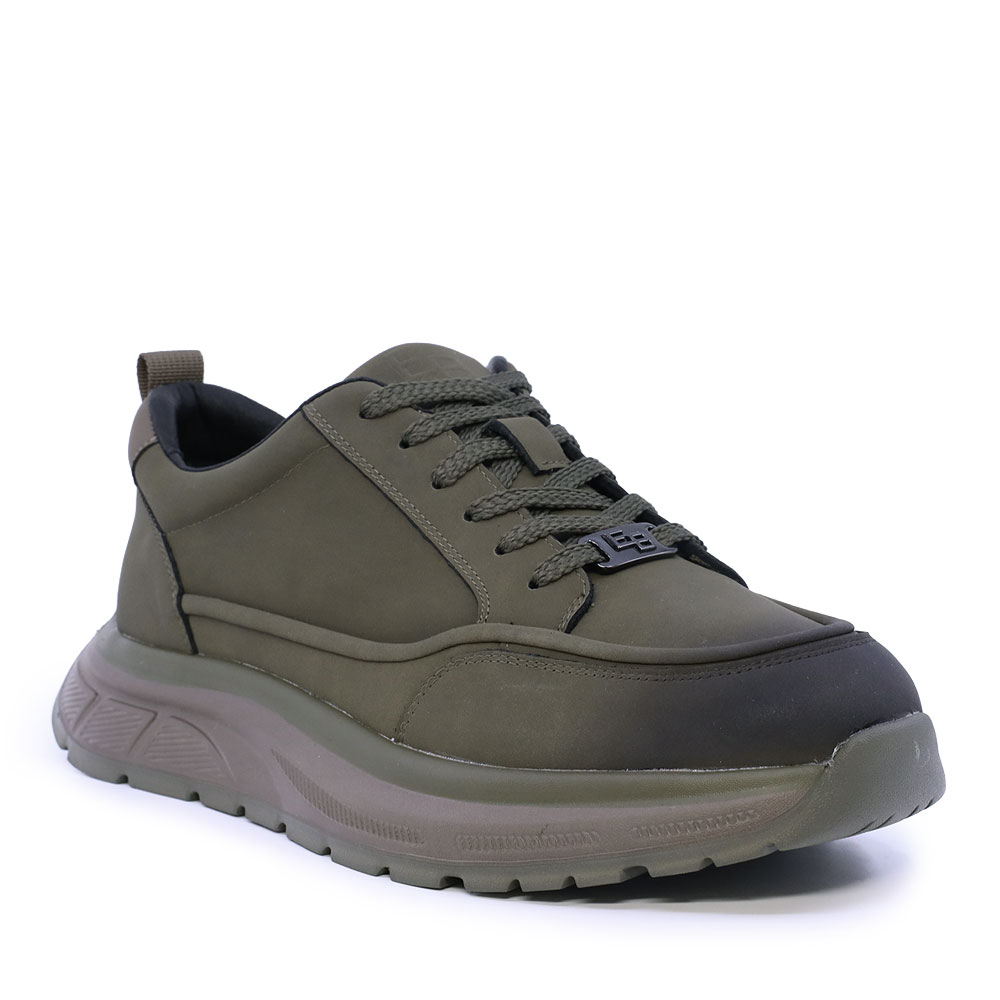Sneakers ușori bărbați Enzo Bertini verzi din piele 3662BP920V — imaginea 2