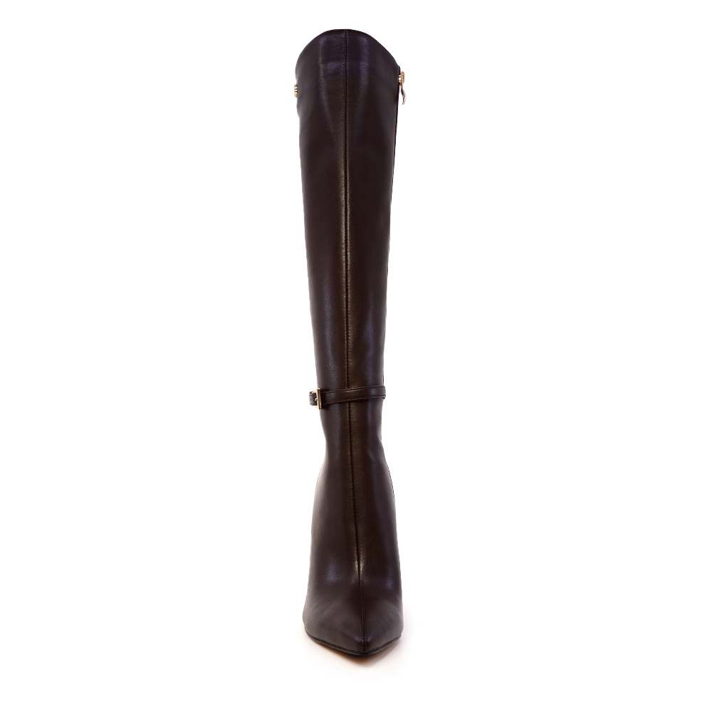 Cizme elegante  cu toc înalt femei Enzo Bertini maro din piele  1122dc7805m