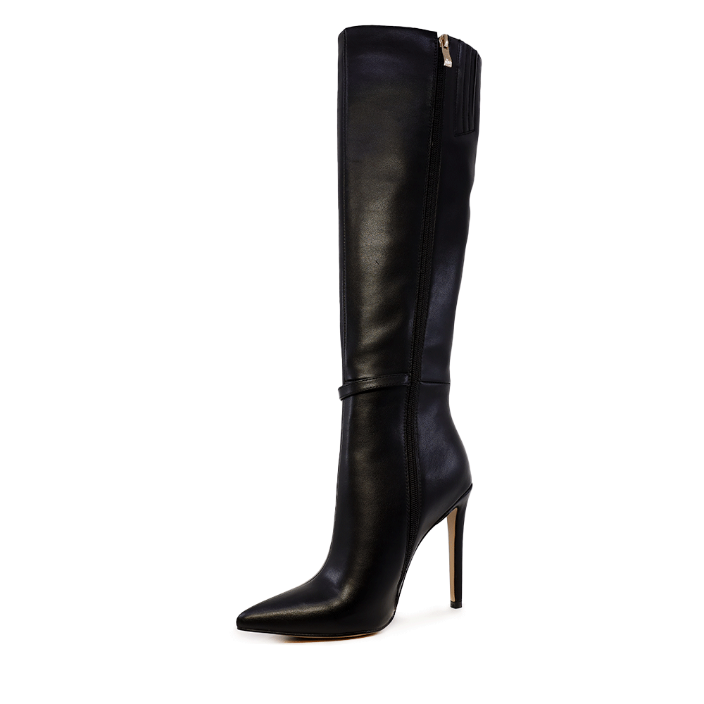 Cizme elegante  cu toc înalt femei Enzo Bertini negre din piele  1122dc7805n