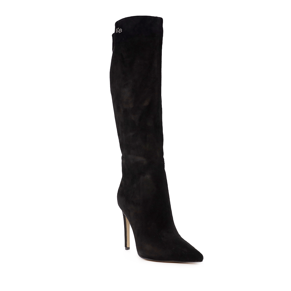 Cizme elegante  cu toc înalt femei Enzo Bertini negre din piele întoarsă 1120DC7889VN - 1 | YEO