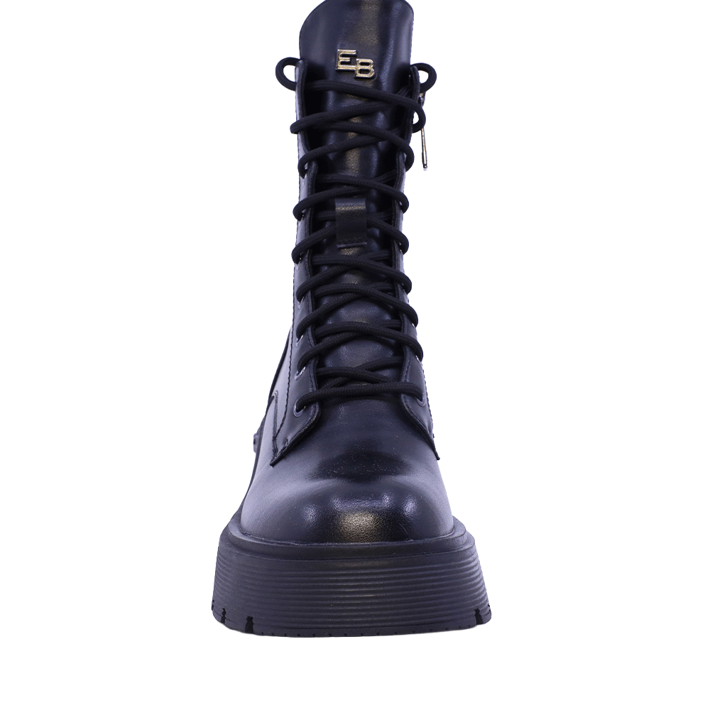 Bocanci tip biker femei Enzo Bertini negri din piele 1112DG5491N