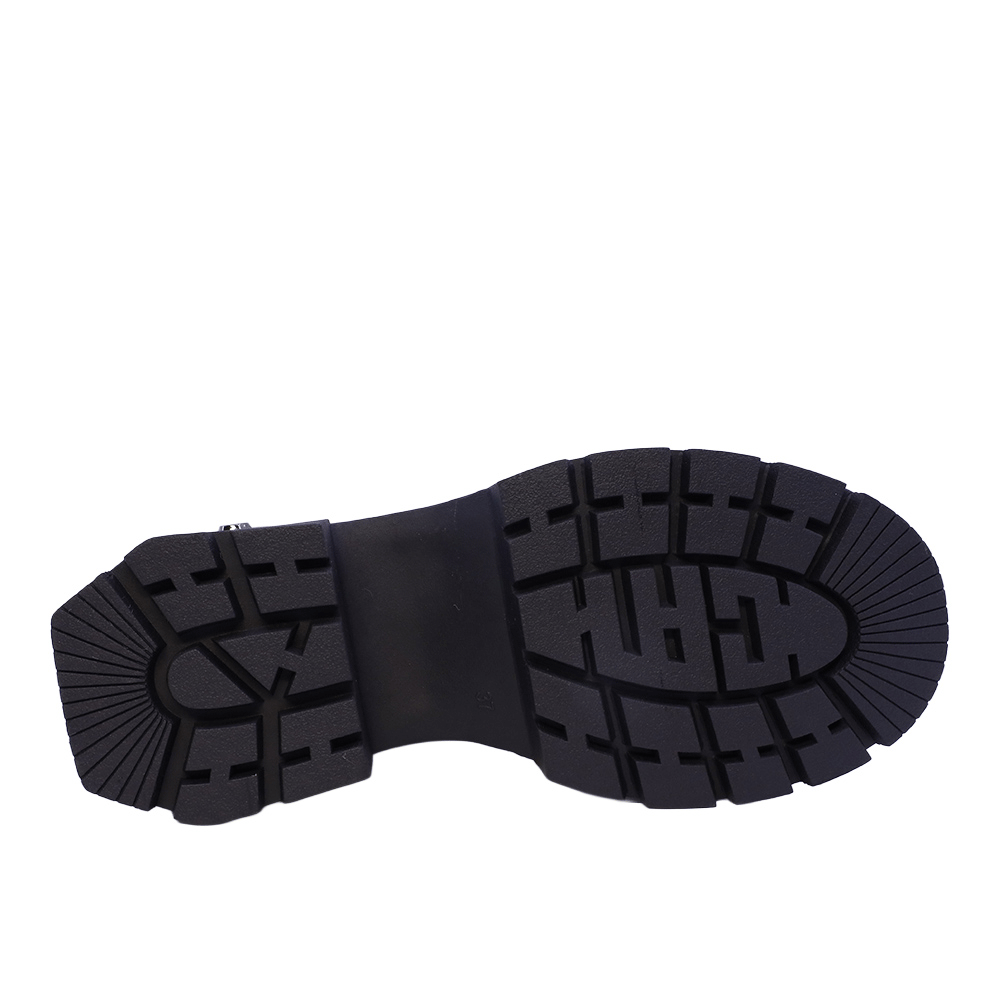 Bocanci tip biker femei Enzo Bertini negri din piele 1112DG5491N