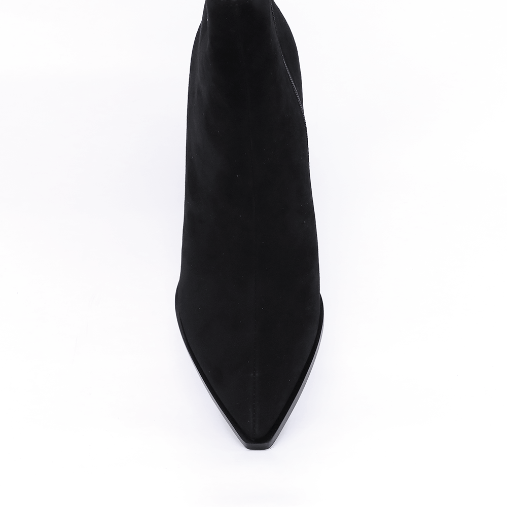 Ghete cu talpa wedge femei Enzo Bertini negre din piele  întoarsă 1122DGCARLAVN