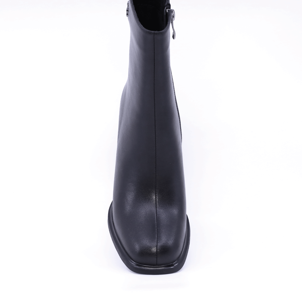 Ghete cu toc femei Enzo Bertini negre din piele 1112DG1154N