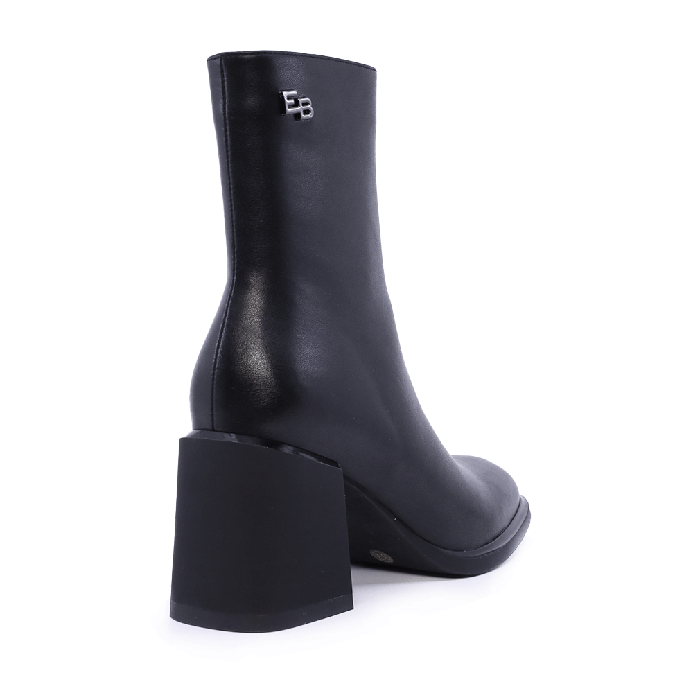 Ghete cu toc femei Enzo Bertini negre din piele 1112DG1154N